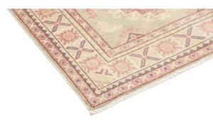 Tappeto Kazak Stilizzato Verde Salvia Rosa Cipria 100x146 Cm