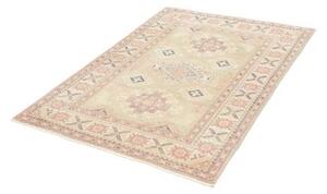 Tappeto Kazak Geometrico Verde Salvia Rosa Antico 99x138 Cm