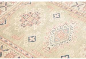Tappeto Kazak Geometrico Verde Salvia Rosa Antico 99x138 Cm