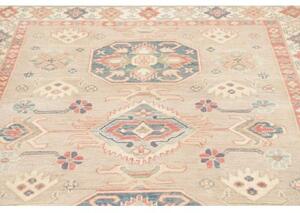 Tappeto Kazak Stilizzato Beige Blu 154x213 Cm