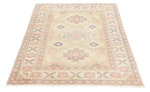 Tappeto Kazak Geometrico Verde Salvia Rosa Antico 99x138 Cm