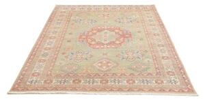 Tappeto Kazak Stilizzato Verde Salvia Rosa Antico 155x196 Cm