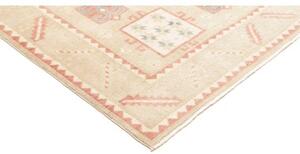 Tappeto Kazak Stilizzato Beige Rosa 188x276 Cm