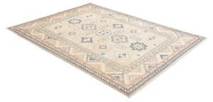Tappeto Kazak Geometrico Avorio Blu 154x204 Cm