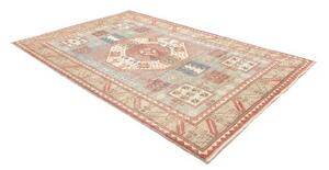 Tappeto Kazak Geometrico Celeste Beige 199x291 Cm