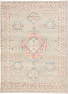 Tappeto Kazak Medaglione Beige Rosa Antico 174x232 Cm