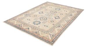 Tappeto Kazak Geometrico Avorio Blu 154x204 Cm