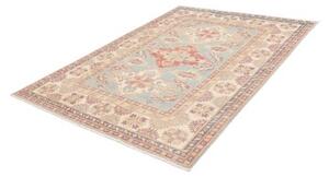 Tappeto Kazak Stilizzato Celeste Avorio 152x204 Cm