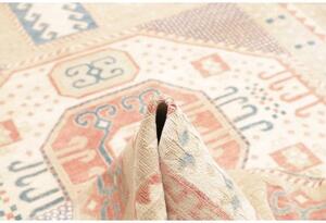 Tappeto Kazak Stilizzato Beige Rosa 188x276 Cm