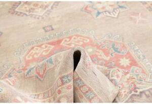 Tappeto Kazak Medaglione Beige Rosa Antico 174x232 Cm