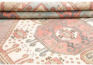 Tappeto Kazak Geometrico Celeste Beige 199x291 Cm