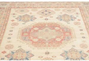 Tappeto Kazak Stilizzato Avorio Rosa Antico 153x192 Cm