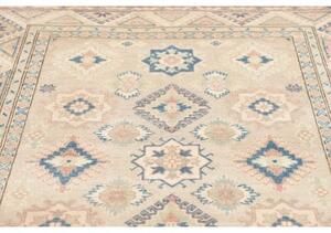 Tappeto Kazak Geometrico Avorio Blu 154x204 Cm
