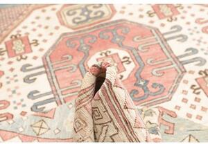 Tappeto Kazak Geometrico Celeste Beige 199x291 Cm