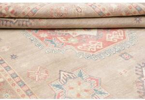 Tappeto Kazak Medaglione Beige Rosa Antico 174x232 Cm