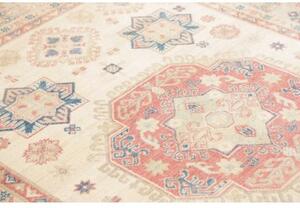 Tappeto Kazak Stilizzato Avorio Rosa Antico 154x203 Cm