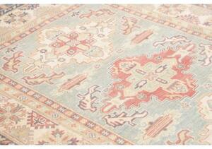 Tappeto Kazak Stilizzato Celeste Avorio 152x204 Cm
