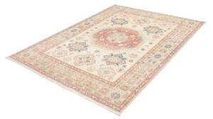 Tappeto Kazak Stilizzato Avorio Rosa Antico 154x203 Cm