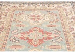 Tappeto Kazak Stilizzato Celeste Avorio 152x204 Cm