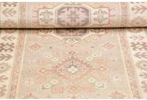 Tappeto Kazak Stilizzato Beige Rosa Antico 85x198 Cm