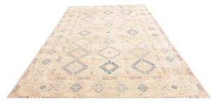 Tappeto Kazak Geometrico Beige Azzurro 207x306 Cm