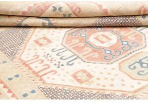 Tappeto Kazak Stilizzato Beige Rosa 188x276 Cm