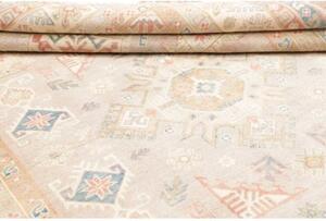 Tappeto Kazak Stilizzato Beige Azzurro 200x285 Cm