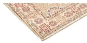 Tappeto Kazak Geometrico Verde Salvia Terracotta Corsia 88x298 Cm