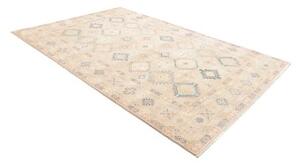 Tappeto Kazak Geometrico Beige Azzurro 207x306 Cm