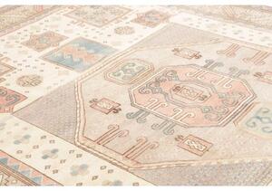 Tappeto Kazak Geometrico Avorio Rosa Antico 211x308 Cm