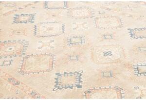 Tappeto Kazak Geometrico Beige Azzurro 207x306 Cm