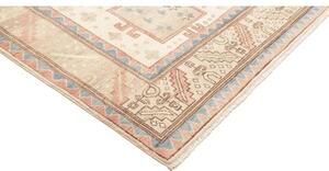 Tappeto Kazak Geometrico Avorio Rosa Antico 211x308 Cm