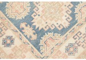 Tappeto Kazak Geometrico Blu Beige Corsia 82x248 Cm
