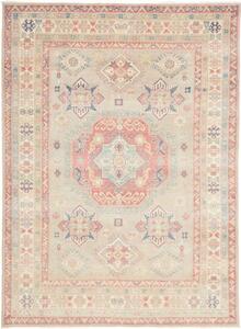 Tappeto Kazak Geometrico Beige Rosso Corallo 175x237 Cm