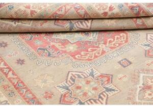 Tappeto Kazak Geometrico Beige Rosso Corallo 175x237 Cm