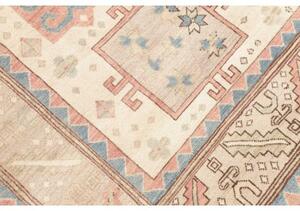 Tappeto Kazak Geometrico Avorio Rosa Antico 211x308 Cm