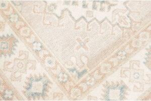 Tappeto Kazak Stilizzato Beige Azzurro 84x194 Cm