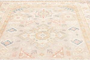 Tappeto Kazak Stilizzato Beige Azzurro 200x285 Cm
