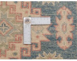 Tappeto Kazak Geometrico Blu Beige Corsia 82x248 Cm