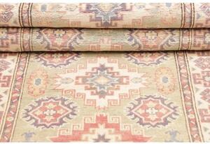 Tappeto Kazak Geometrico Verde Salvia Terracotta Corsia 88x298 Cm