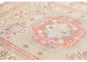 Tappeto Kazak Geometrico Beige Rosso Corallo 175x237 Cm