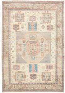 Tappeto Kazak Geometrico Avorio Rosa Antico 211x308 Cm