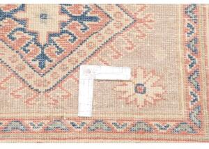 Tappeto Kazak Geometrico Avorio Blu Corsia 87x284 Cm