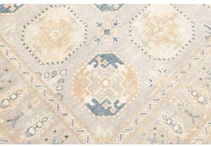 Tappeto Kazak Stilizzato Grigio Chiaro Blu 205x297 Cm