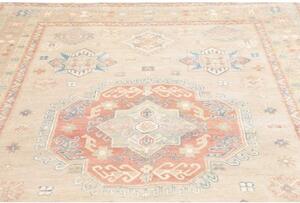 Tappeto Kazak Geometrico Beige Rosso Corallo 205x300 Cm