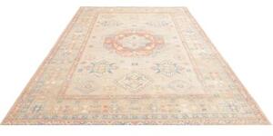 Tappeto Kazak Geometrico Beige Rosso Corallo 205x300 Cm