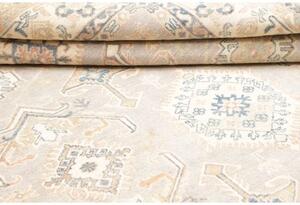 Tappeto Kazak Geometrico Grigio Beige 201x283 Cm