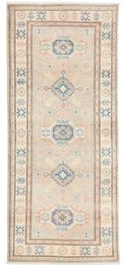 Tappeto Kazak Geometrico Grigio Chiaro Blu 86x198 Cm