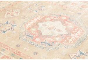 Tappeto Kazak Stilizzato Beige Rosa Antico 179x257 Cm