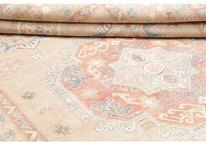 Tappeto Kazak Geometrico Beige Rosso Corallo 205x300 Cm